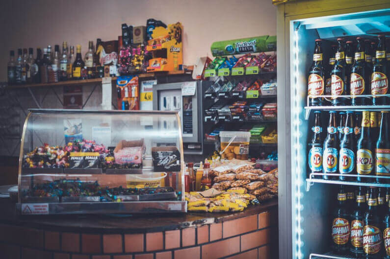 Commercial Fridge at Store